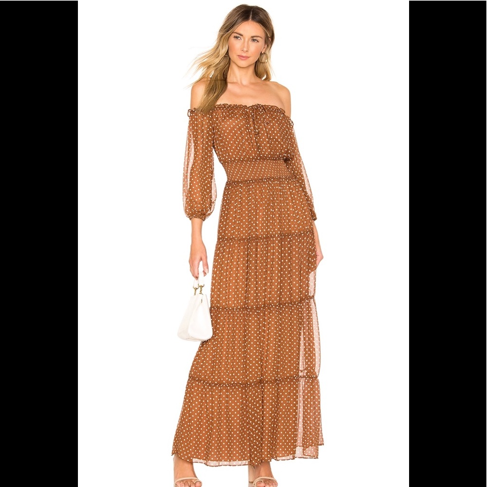 X Revolve x House of Harlow 1960 polka dot dress